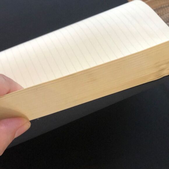 Levenger  Made in Italy large rustic leather embossed journal blank pages brown - Picture 7 of 8